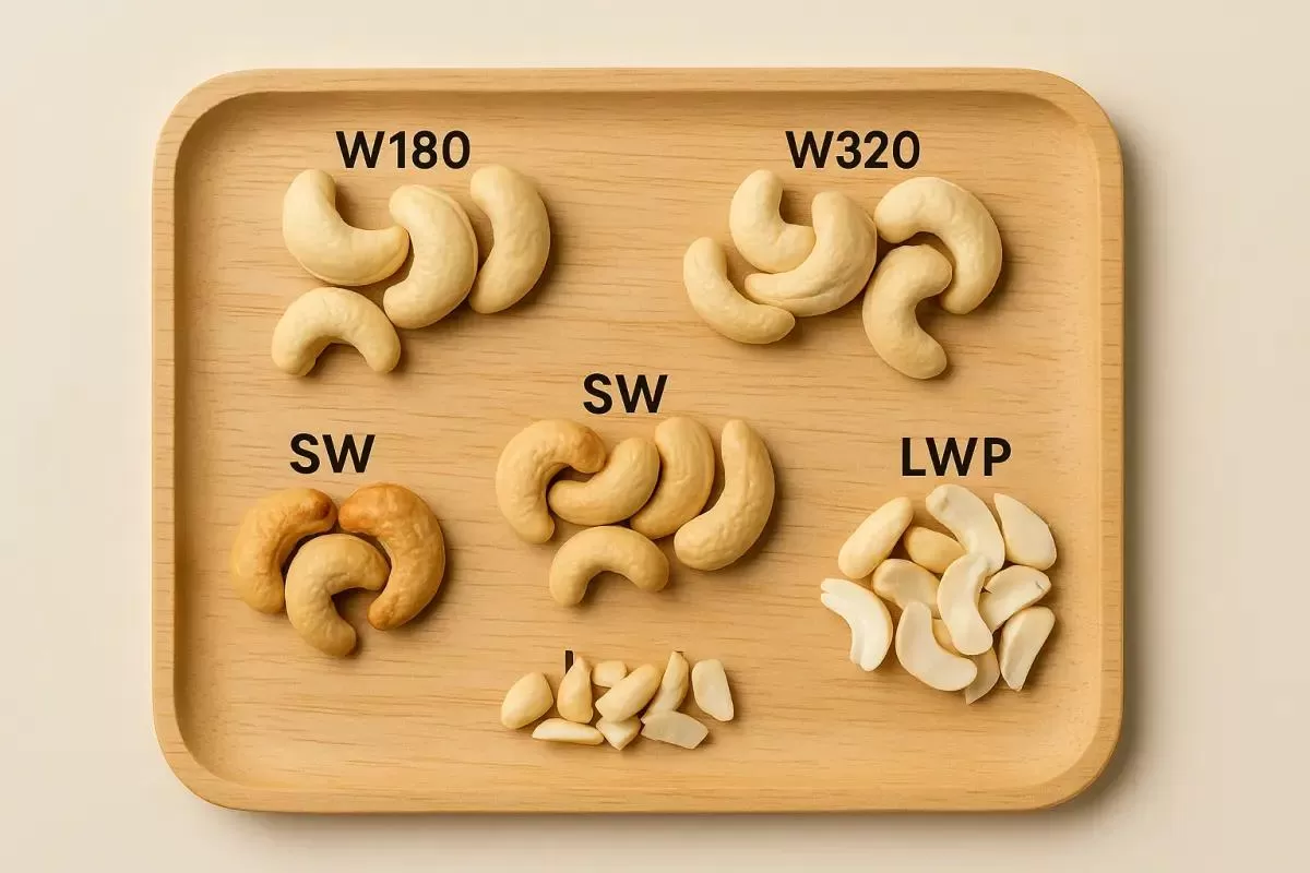 Premium Cashew Kernel grades available from Vietnam