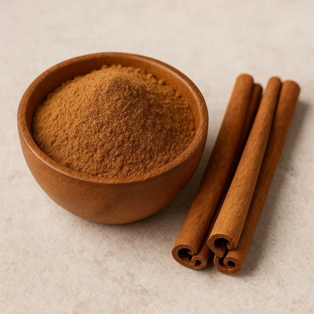 uniform cinnamon powder texture