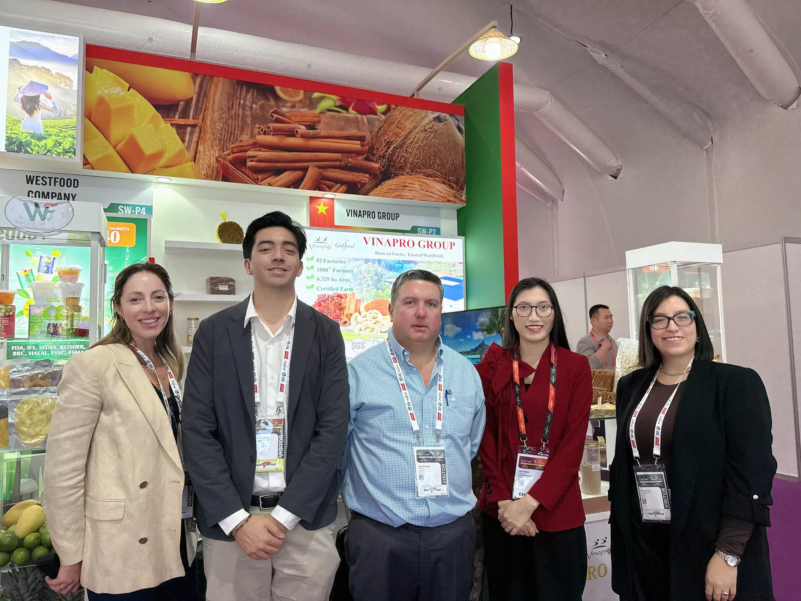 Vinapro meeting clients at international trade fair